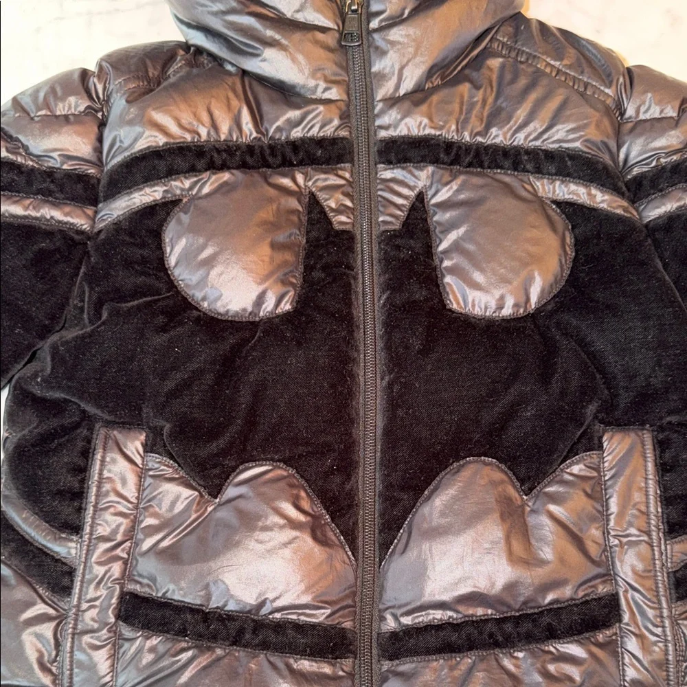 Limited Edition Moncler x Batman Kids Black Puffer Jacket